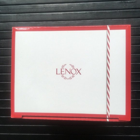 new Boxed Set of 2 Lenox Christmas Holiday Holly Leaves 5-inch Cocoa Mugs #A - Picture 7 of 9